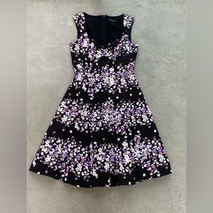 White House Black Market Floral Print Fit & Flare Picnic Size 0